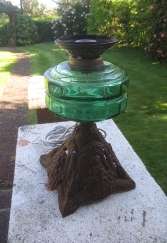 Antique vintage cast iron base - vintage,