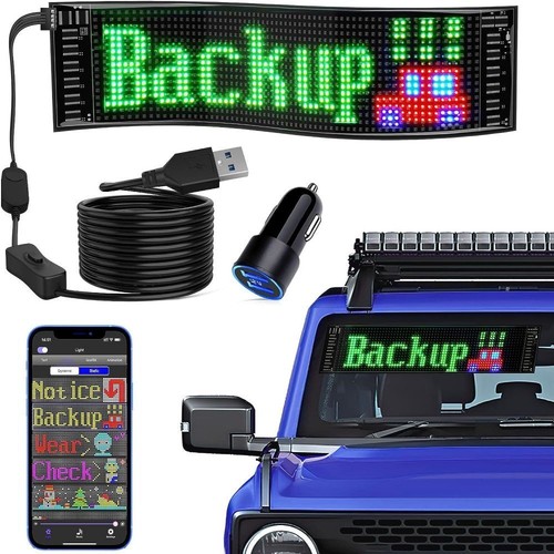 Car rgb led sign - led,