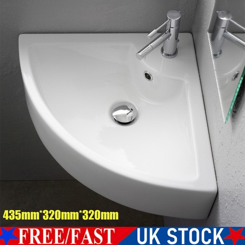 Small quarter corner basin - small,