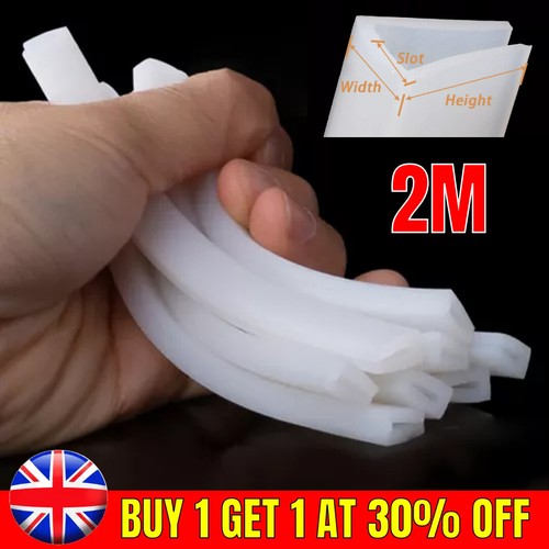 White rubber channel edging - white,