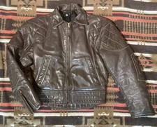 Vintage 1960s Langlitz Leathers Patted PTD Timberline Riders Jacket Brown Rare