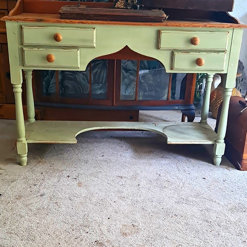 Painted pine wash - painted, table