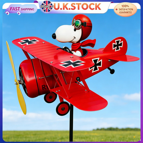 Snoopy pilot flying biplane - snoopy,