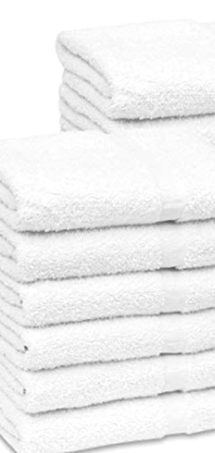 White bath towels 22x44 - 12,