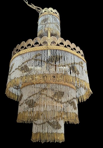 Vintage beaded pendant - vintage,
