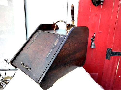 Large vintage wooden coal - vintage, /