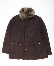 Jack Murphy Women's Brown Quilted Coat UK 16