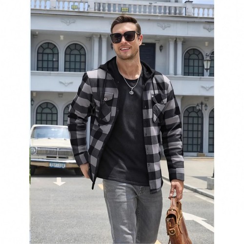 Mens hooded lumberjack plaid - mens,