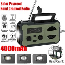4000mAh Wind Up Solar Radio