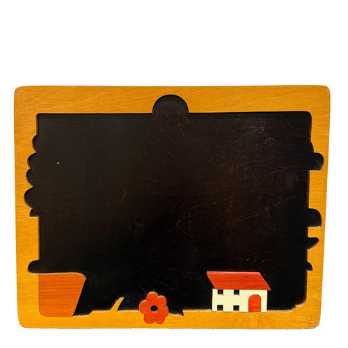 Vintage wooden chalk - chalk, board