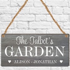 Personalised Garden Shed Sign