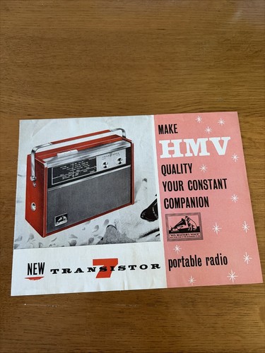Hmv transistor radio - hmv, 7