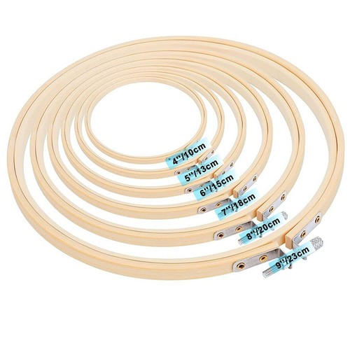 6pcs wooden embroidery - 6pcs,