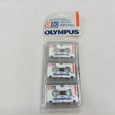 3x New Olympus XB60 MC-60 Micro cassette Recorders 60 Min Normal Position 