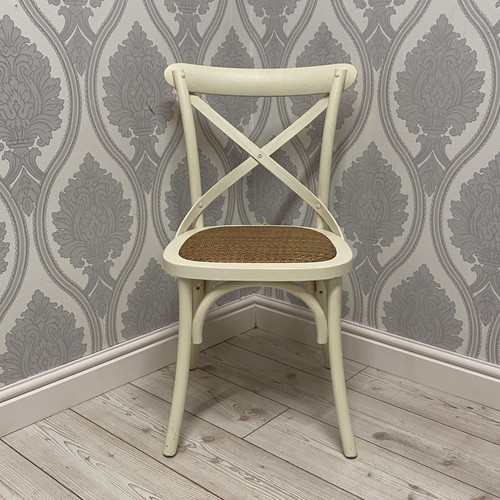 White french cross - white, back