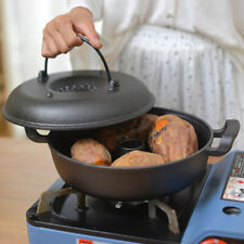 Cast Iron Baked Potatoes Cooker Roaster Corn Sweet Potato Roasting Cooking Pot