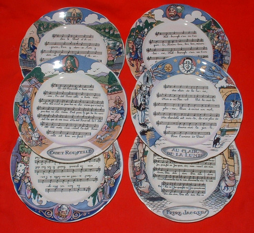 Sarreguemines 6 plates - sarreguemines,