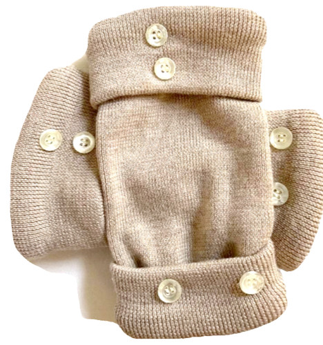Fingerless gloves tan - fingerless,