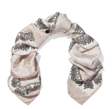 VALENTINO GARAVANI 100% Silk Scarf/Stole, Coral & Shell Print 172x25cm RRP€440