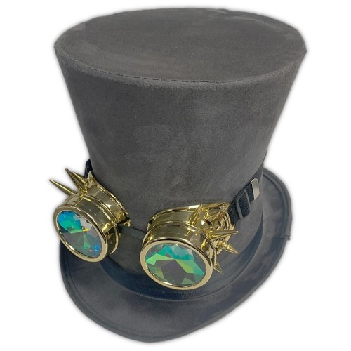 Steampunk grey tall top - grey, &