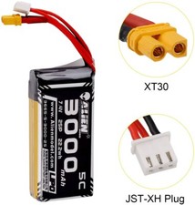 2S 3000mAh 7.4V LiPo Battery