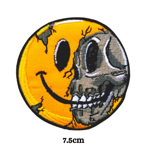 Yellow skull biker rider - yellow,