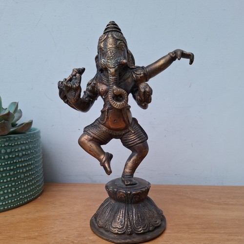 Vintage brass hindu statue - brass,