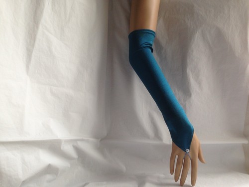 Elbow length satin - length, fingerless