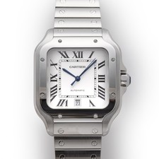 Cartier Santos Silver Men's