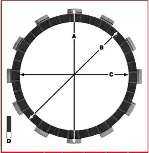 Clutch discs yamaha tzr 125 - discs,