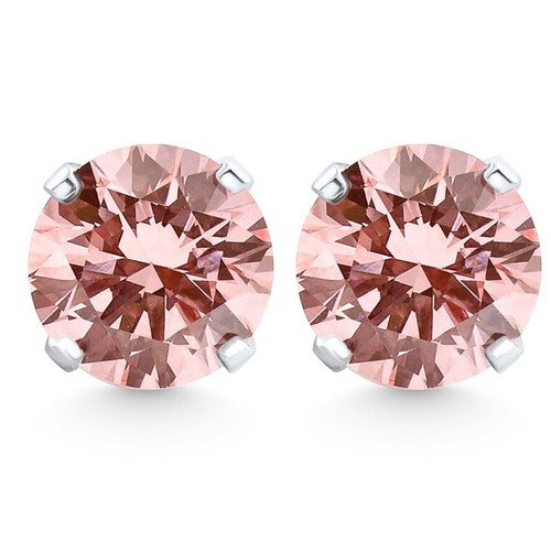 1ct pink diamond studs - .33,