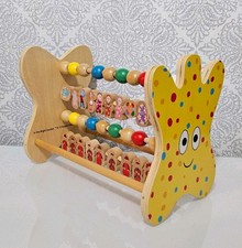 RARE VGC In The Night Garden Haahoos Pontipines Tombliboos Wooden Abacus 2007