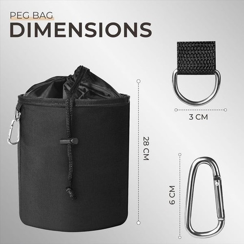 Waterproof storage peg bag - waterproof,