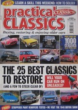 Practical Classics magazine 11/1998 featuring Lotus Carlton, Triumph, Dodge