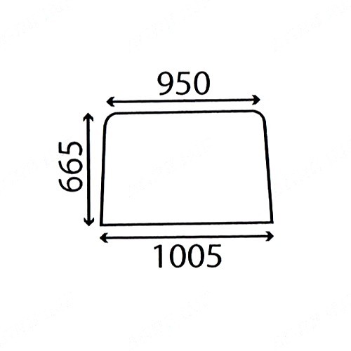 Rear window glass for - window,