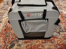 Pet Carrier CADOCA L Fabric Dog Cat  Transport Cage Folding Puppy Crate. 