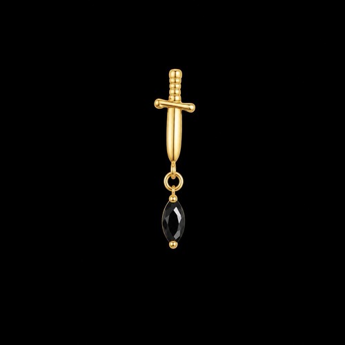 Gold titanium dagger - titanium,