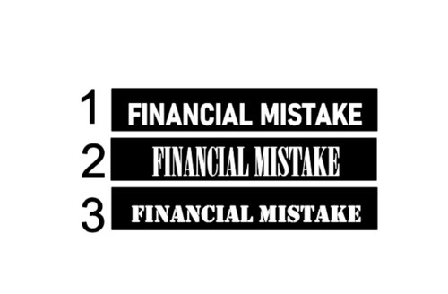 Financial mistake sunstrip