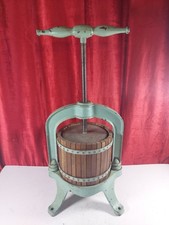Extra Large Antique French Cast Iron Heavy Fruit Olive Duck Press