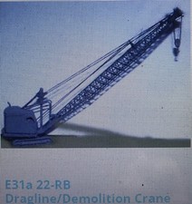 Langley Model Ruston Bucyrus 22 RB Dragline Demo E31a Unpainted kit N gauge