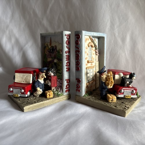 Vintage postman pat bookends - vintage,