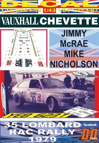 Decal vauxhall chevette 2300 - decal,