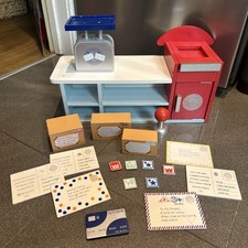 Great Little Trading Company GLTC Wooden Post Office Play Set – Role Play Toy