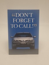 Rare Renault Megane "Don't Forget To Call!" British Telecom Phonecard