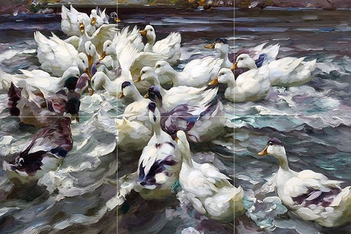 Tile mural koester birds - tile,