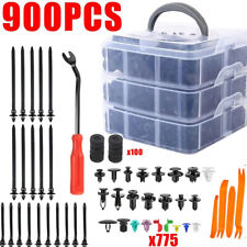 900Pcs Car Body Trim Clips Plastic Push Pin Rivet Screw Panel Fasteners UK