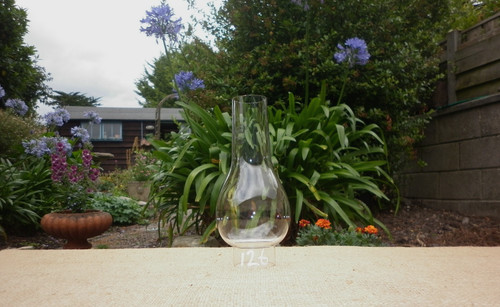 Clear glass small bulge - glass, round