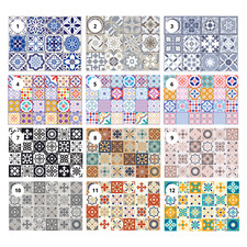 Peel and Stick Morrocan Tile Sticker Self Adhesive Decal Kitchen Bathroom Stairs