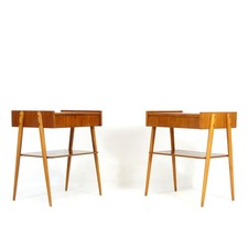 Pair Retro Vintage Bedside