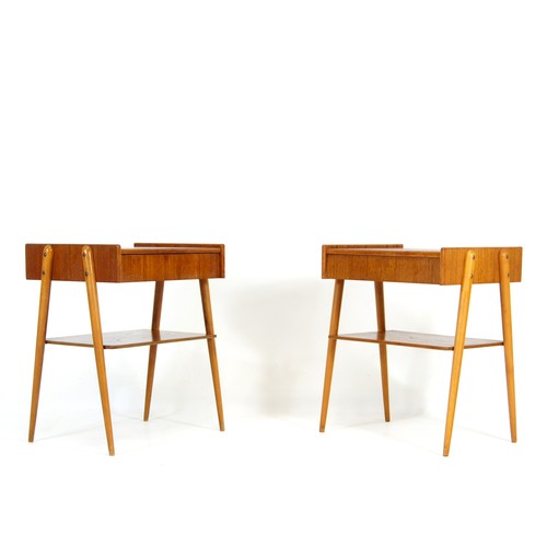 Pair retro vintage bedside - pair,
